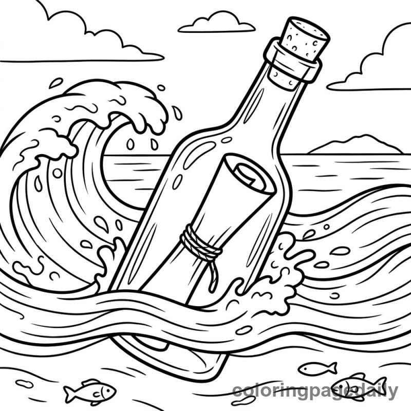 Message in a Bottle - Colored reference example