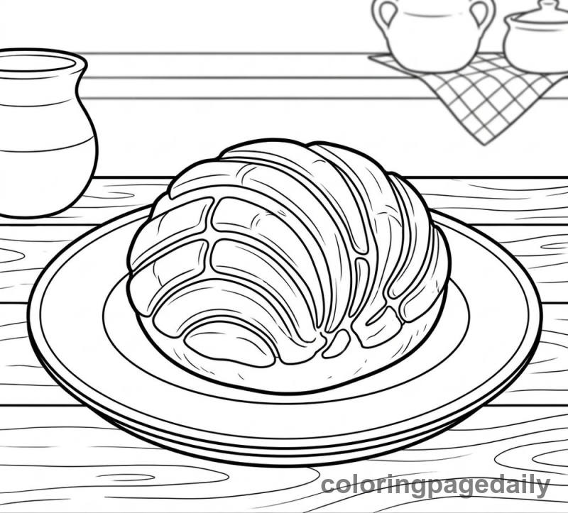 Sweet Shell Bread - Colored reference example