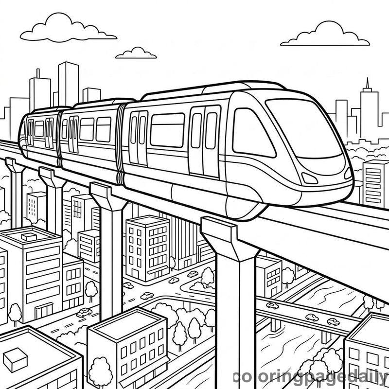Monorail City Ride - Colored reference example