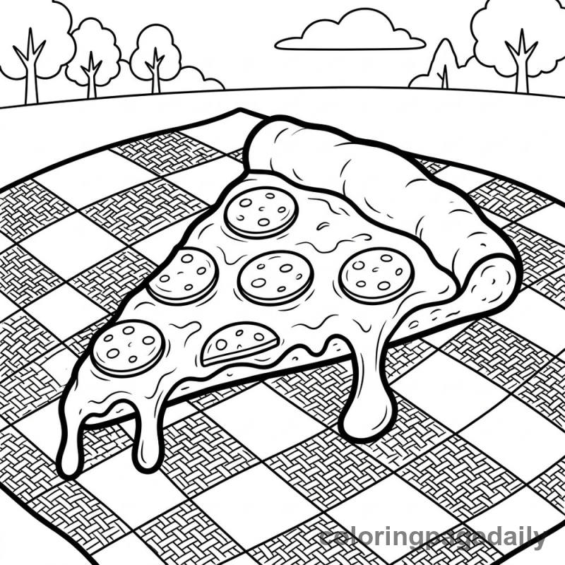 Perfect Pizza Slice - Colored reference example