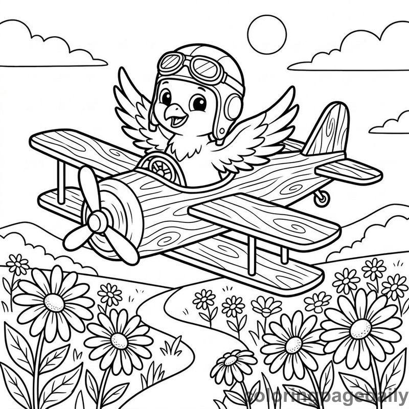 Phoenix Chick Toy Glider - Colored reference example