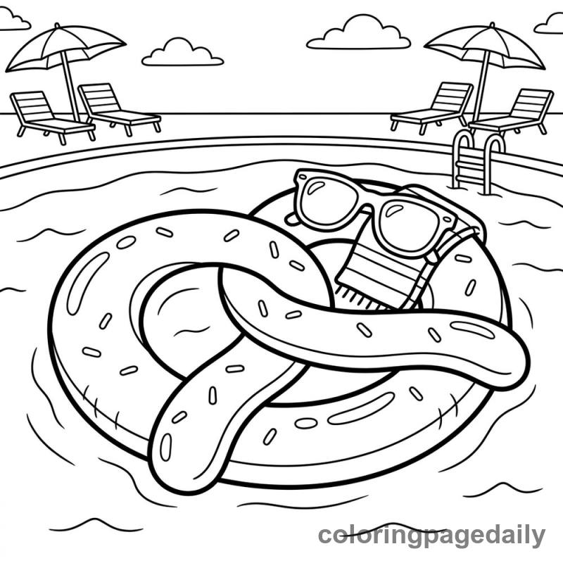 Pretzel Pool Float Relaxation - Colored reference example
