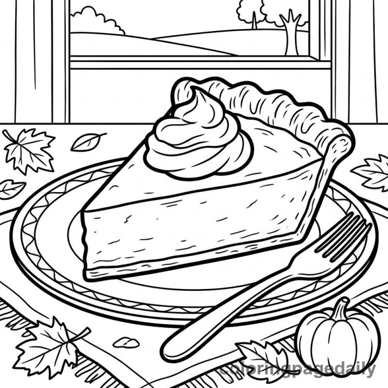 Pumpkin Pie Slice - Colored reference example