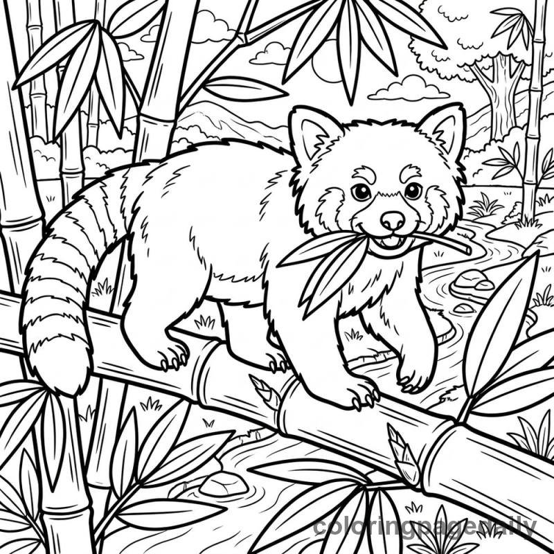 Bamboo Balancing Act - Colored reference example