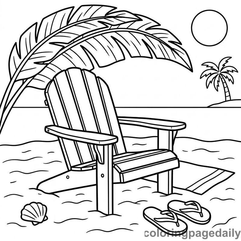 Relaxing Palm Leaf Shade - Colored reference example