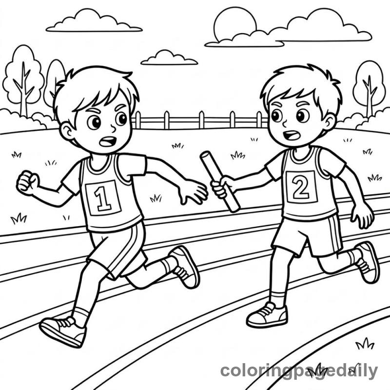 Relay Race Pass - Colored reference example