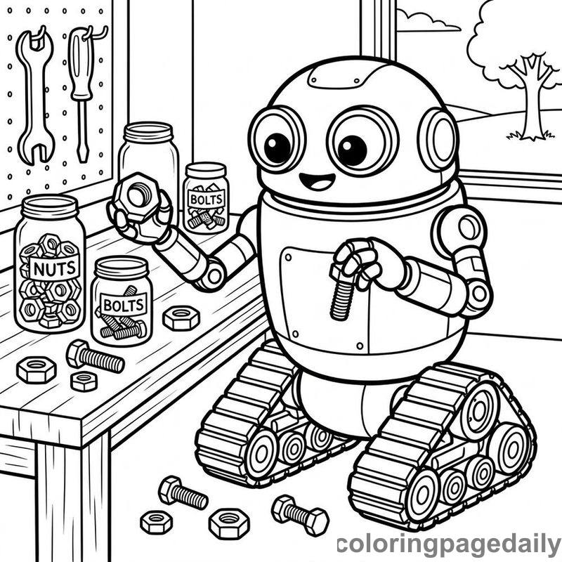 Robot Sorting Hardware Jars - Colored reference example