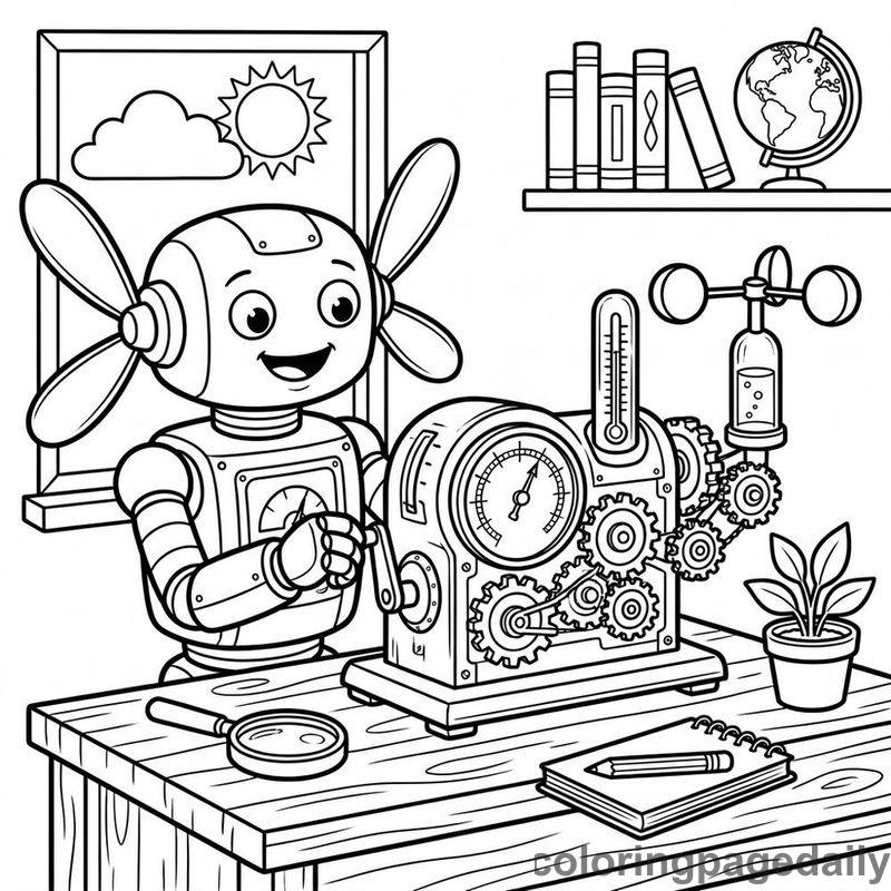 Robot Testing Weather Station - Colored reference example