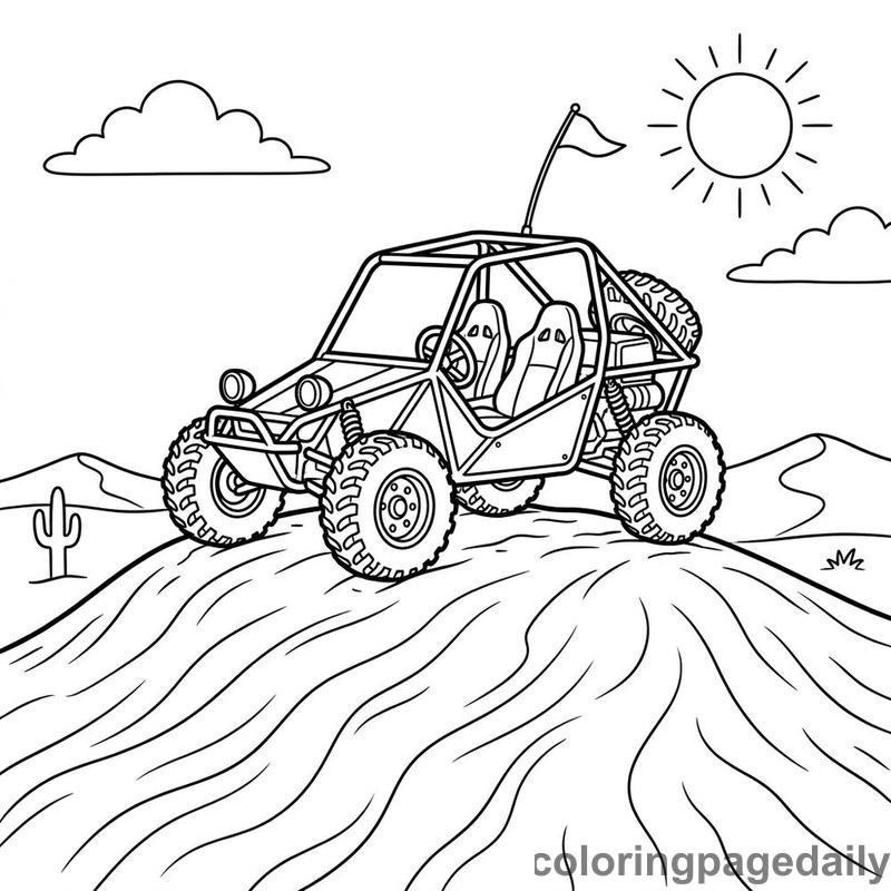 Rugged Desert Dune Buggy - Colored reference example