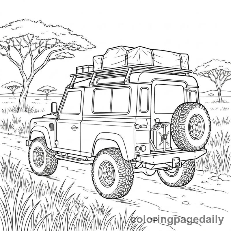 Safari Off-Road Truck - Colored reference example