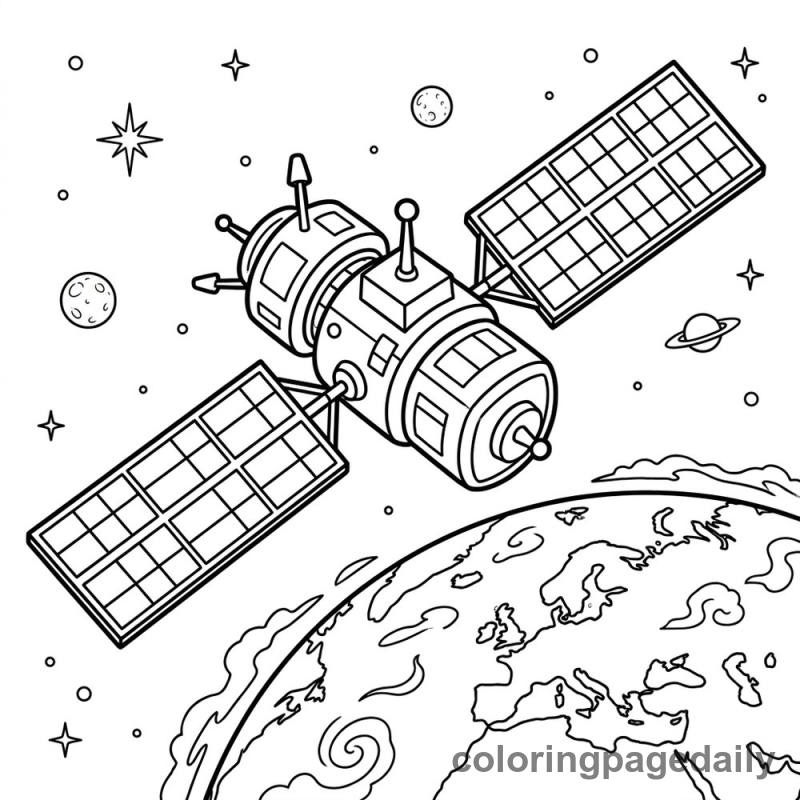 Satellite's Silent Orbit - Colored reference example