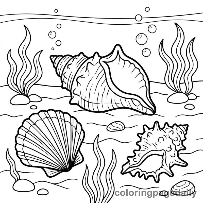 Seashell Collection - Colored reference example