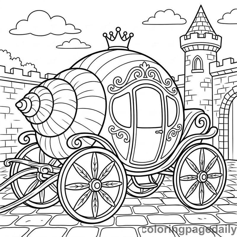 Seashell Royal Carriage - Colored reference example