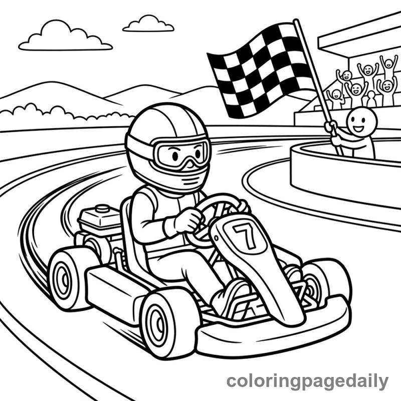 Speedy Go-Kart Racing - Colored reference example