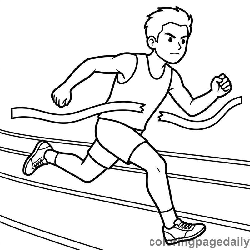 Sprinter Breaking Finishing Tape - Colored reference example
