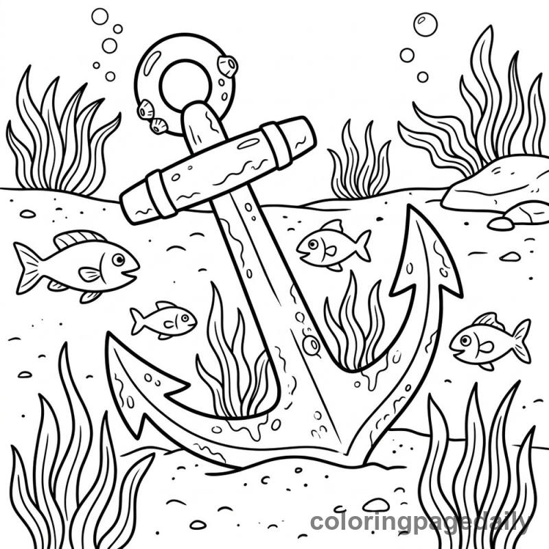 Sunken Anchor Discovery - Colored reference example