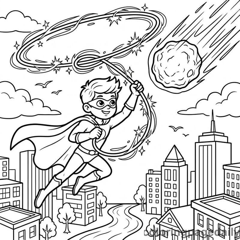 Superhero Swinging Energy Lasso - Colored reference example
