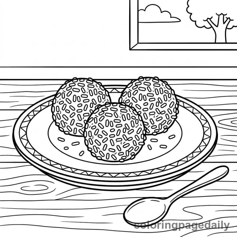 Sweet Brazilian Brigadeiros - Colored reference example