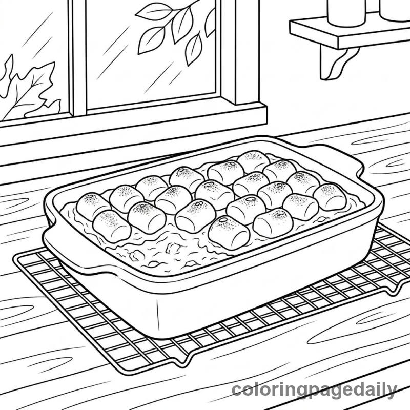 Sweet Potato Casserole - Colored reference example