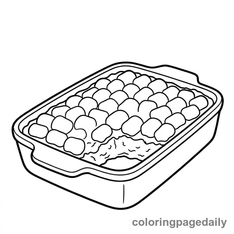 Sweet Potato Casserole - Colored reference example