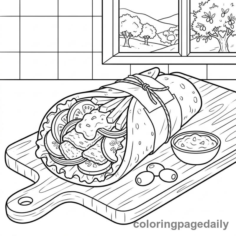 Tasty Greek Gyro - Colored reference example