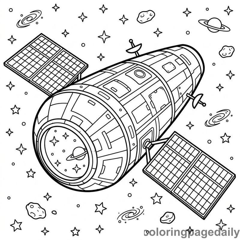 Teardrop Space Observatory Module - Colored reference example
