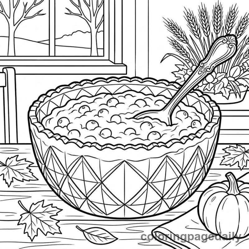 Thanksgiving Cranberry Sauce - Colored reference example