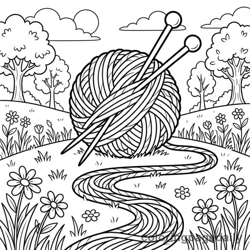 The Giant's Knitting Meadow - Colored reference example