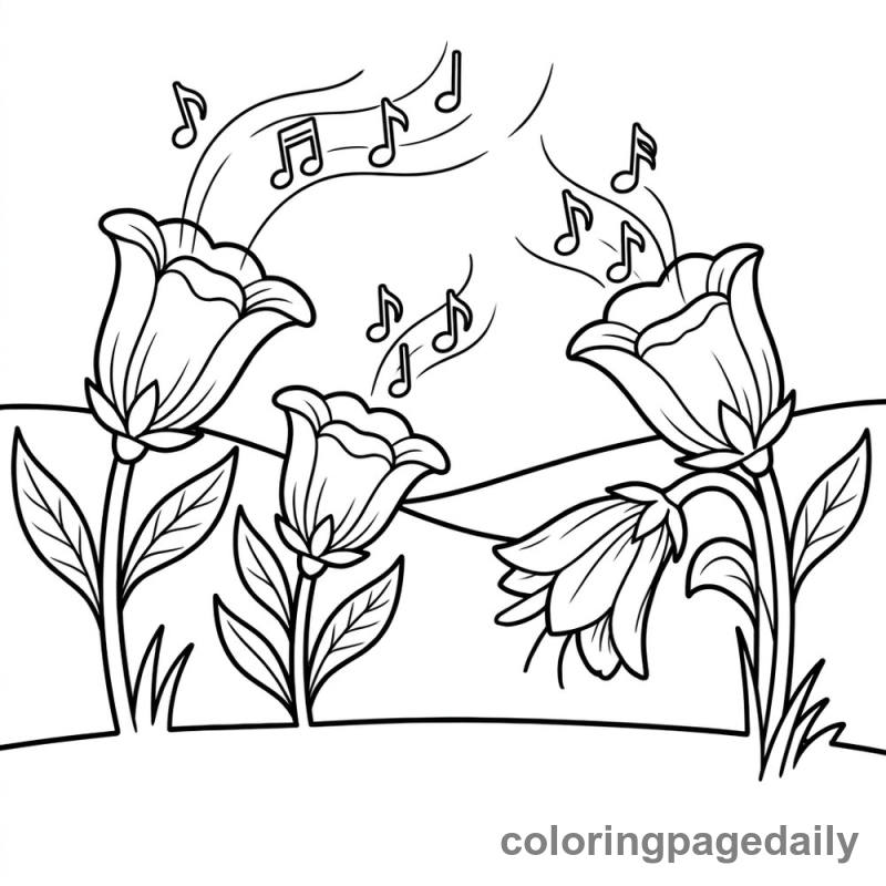 The Musical Flower Meadow - Colored reference example