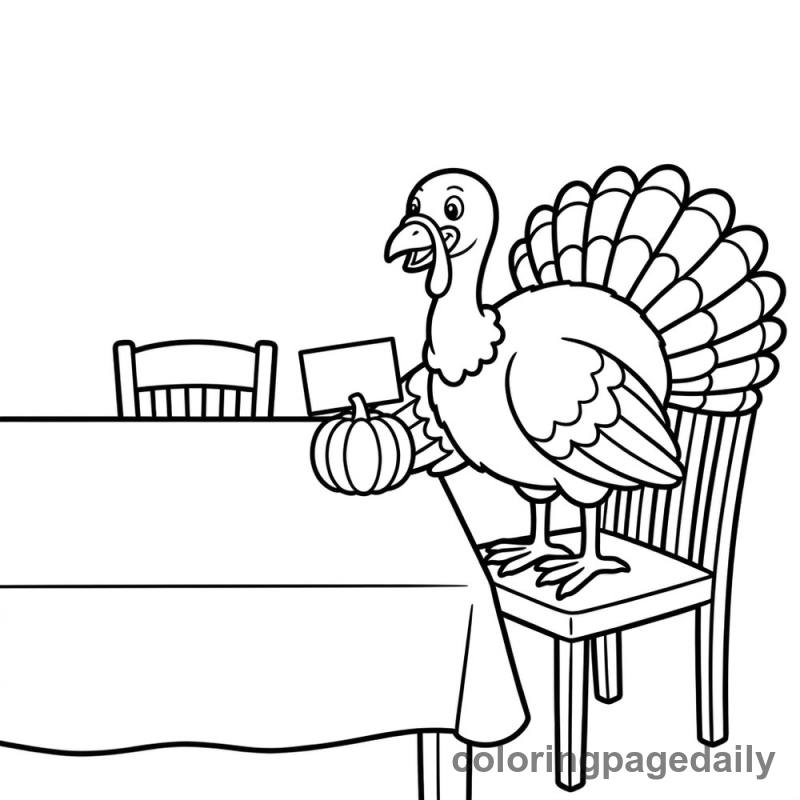 Turkey Setting Table - Colored reference example
