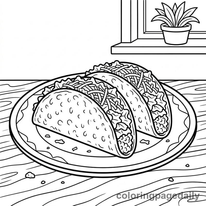 Tasty Taco Tuesday - Colored reference example
