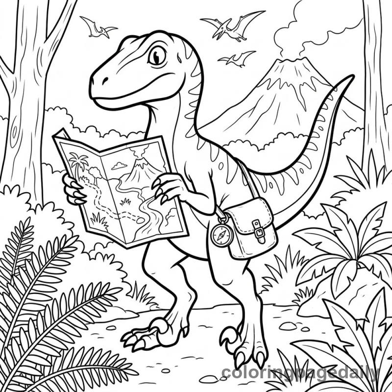 Velociraptor Reading Map - Colored reference example