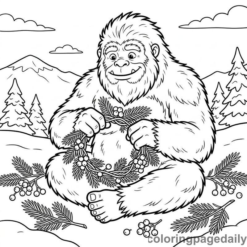Yeti Weaving Winter Crown - Colored reference example