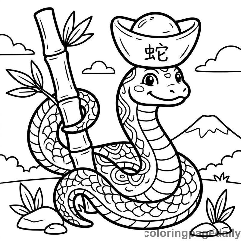 Zodiac Snake Balancing Ingot - Colored reference example